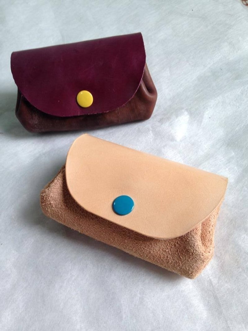 饺子包_手缝植鞣皮革 - 其他 - 真皮 卡其色