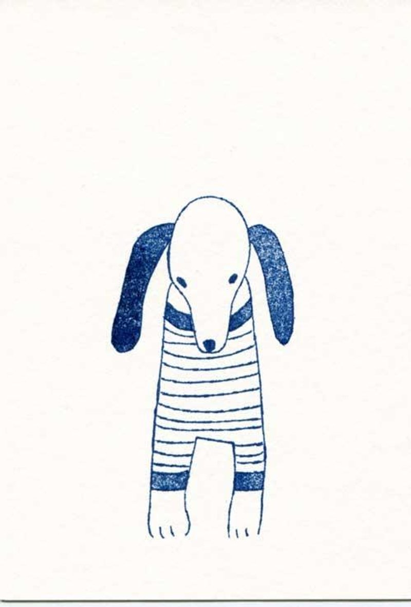 Post Card Set - Dog H13 - 卡片/明信片 - 纸 白色