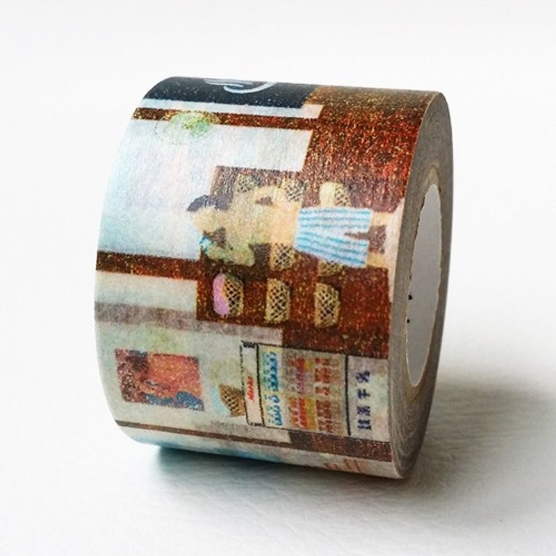 maste 和纸胶带 Multi 日本系列【钱汤澡堂 (MST-MKT157-B)】 - 纸胶带 - 纸 多色