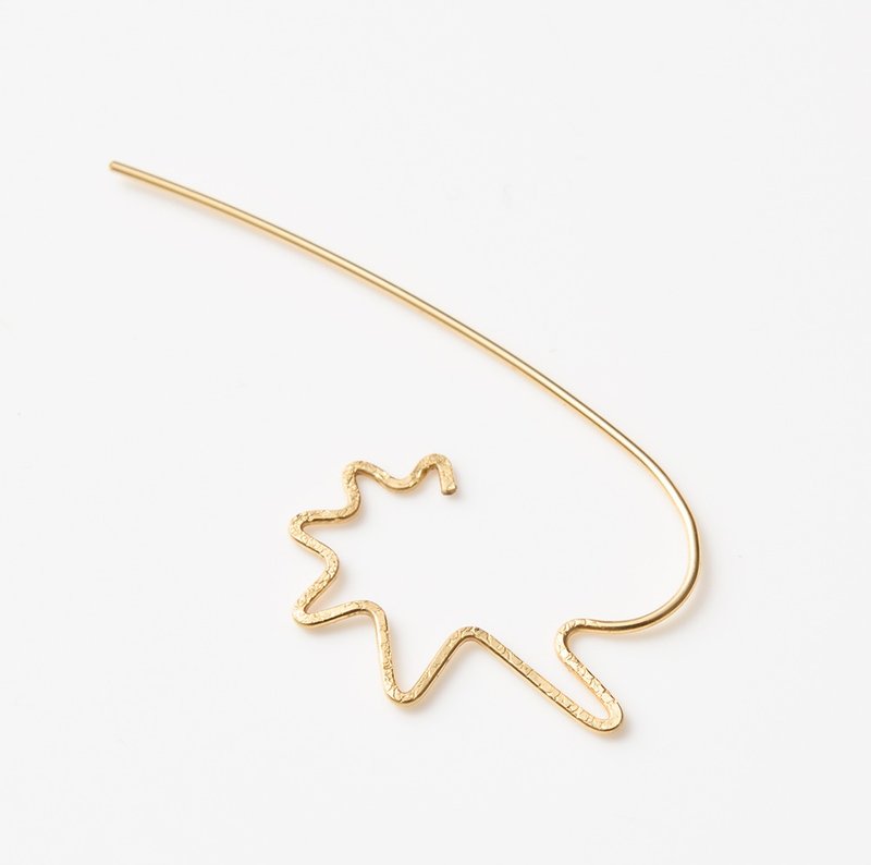 CP31 / only one half - 耳环/耳夹 - 其他金属 金色