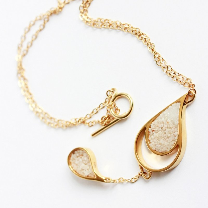 Let it go necklace - 项链 - 其他金属 金色