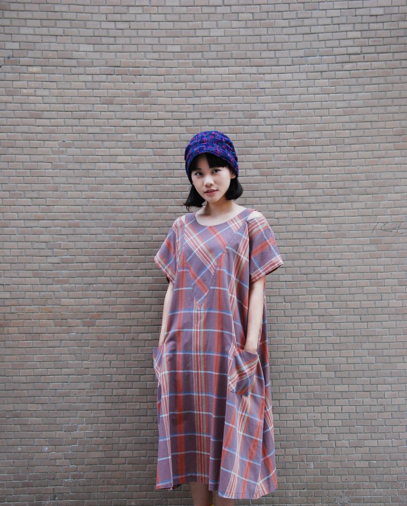 古着大口袋洋装 - 洋装/连衣裙 - 其他材质 