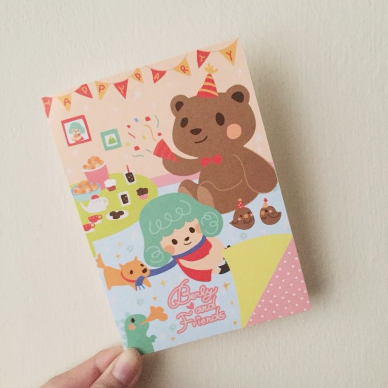 派对party明信片 - 卡片/明信片 - 纸 