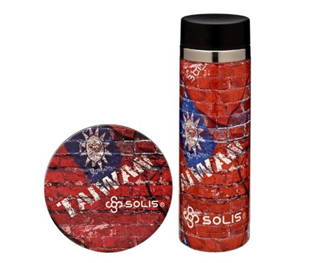 SOLIS [ 台湾国旗系列 ] 不锈钢真空保温瓶 + 陶瓷吸水杯垫 - 咖啡杯/马克杯 - 其他金属 红色