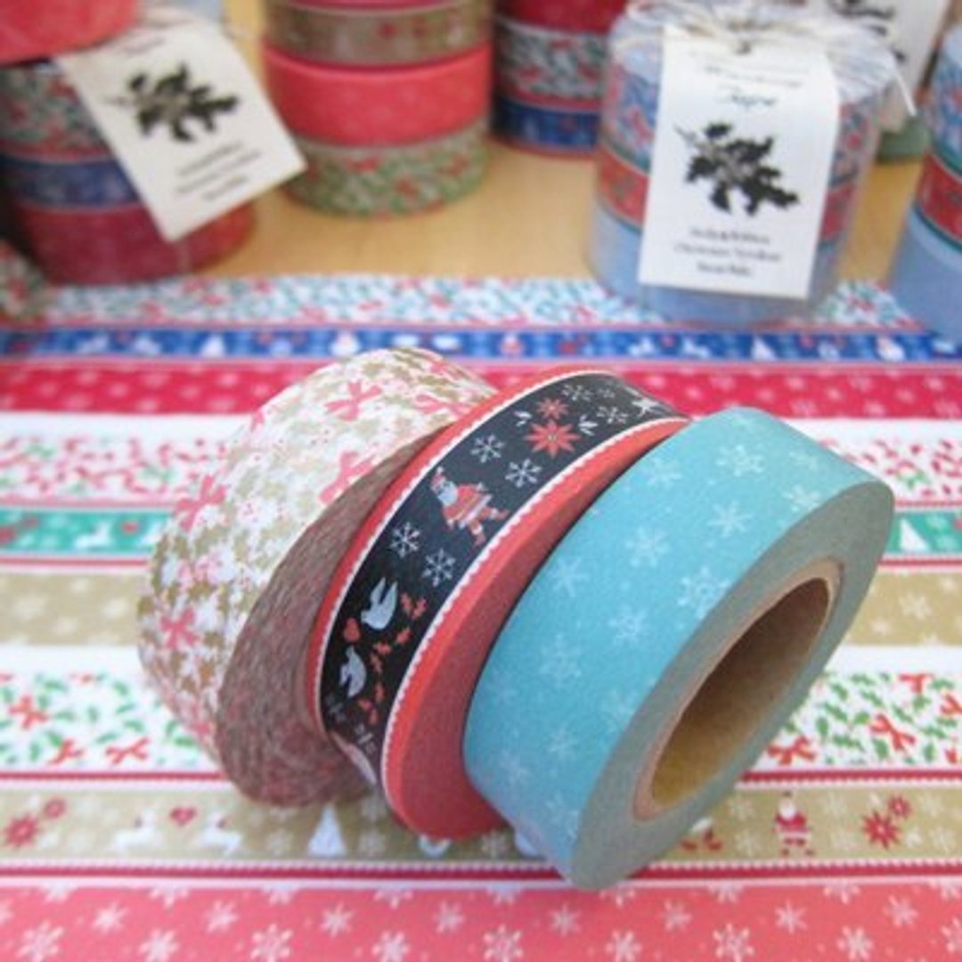 Marks Masking Tape 和纸胶带 2013耶诞款(MKT19) 全套优惠组 5款入 - 纸胶带 - 其他材质 多色