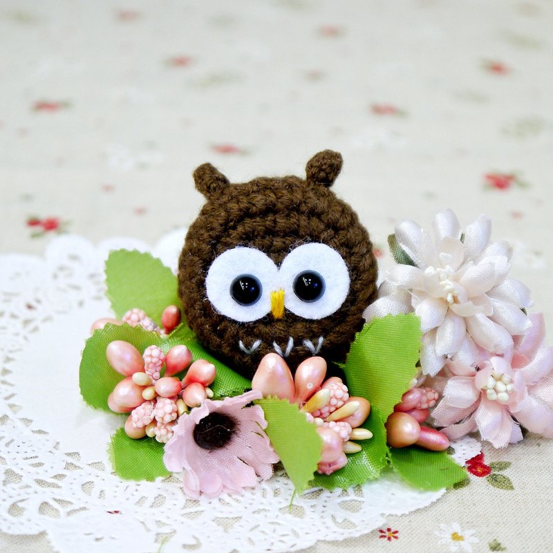 猫头鹰－深咖啡。伸缩拉环。证件夹 - 证件套/卡套 - 其他材质 