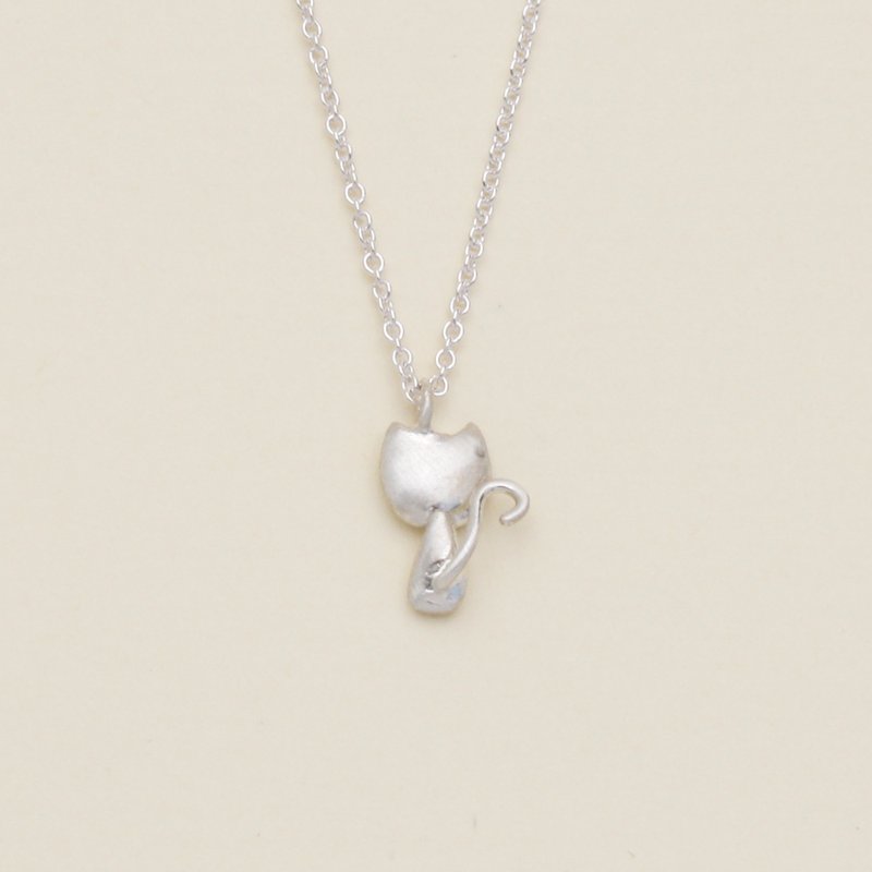 小猫咪纯银项链 - 项链 - 纯银 银色