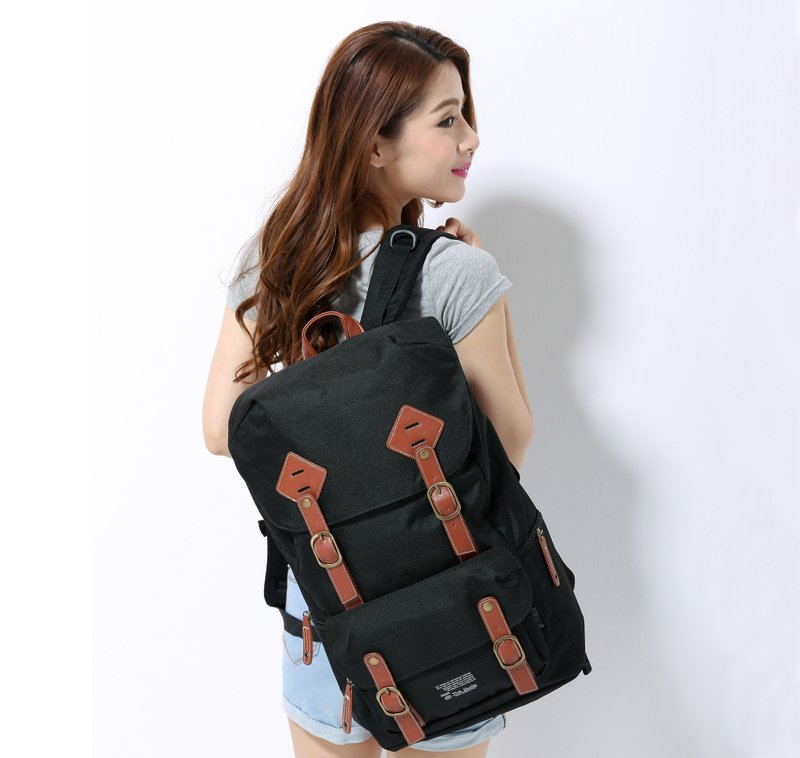 The Dude 出走个性 登山风格户外背包 Runaway 黑色 - 后背包/双肩包 - 防水材质 黑色