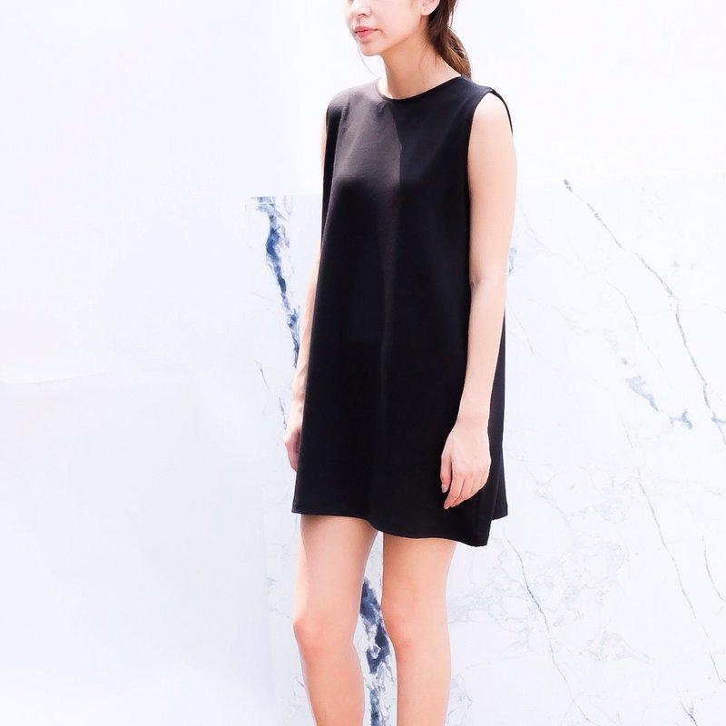 Shift Dress - Black - 洋装/连衣裙 - 其他材质 黑色