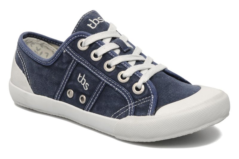 法国原装进口TBS帆布鞋 - Opiace 牛仔色 EU36号 - 女款休闲鞋 - 棉．麻 蓝色