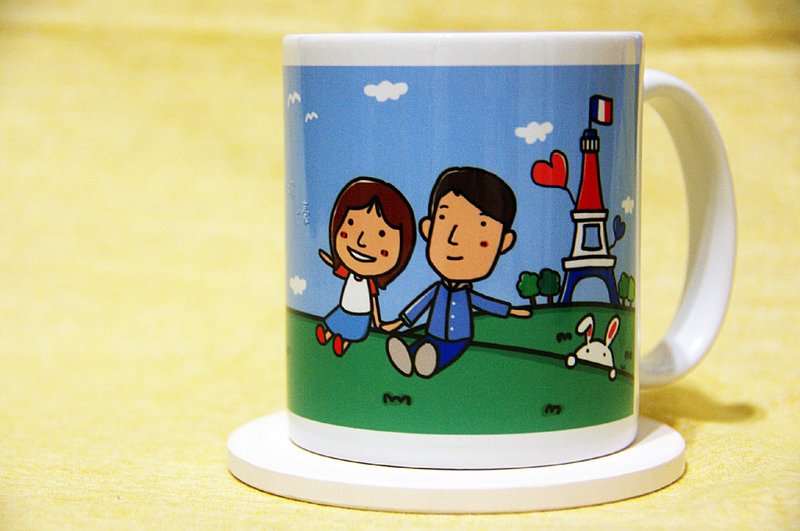 送给我爱的自由的妳／定制化马克杯 - 咖啡杯/马克杯 - 其他材质 蓝色