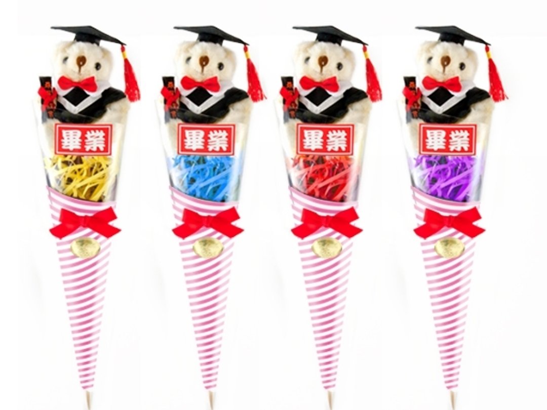 马卡龙毕业小熊花束 - 其他 - 其他材质 多色