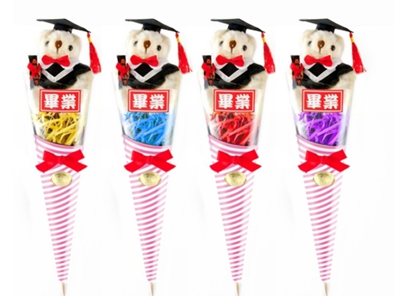 马卡龙毕业小熊花束 - 其他 - 其他材质 多色