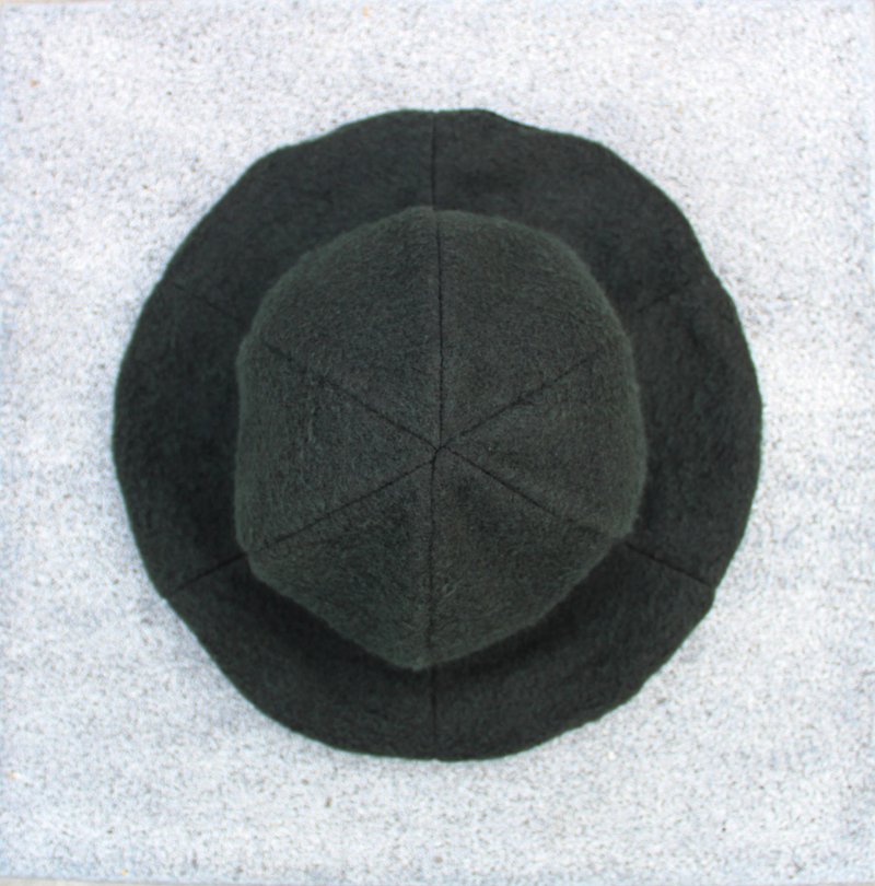 [CURLY CURLY]墨绿 /冬季限定一朵帽 A Flower of Hat - 帽子 - 其他材质 绿色