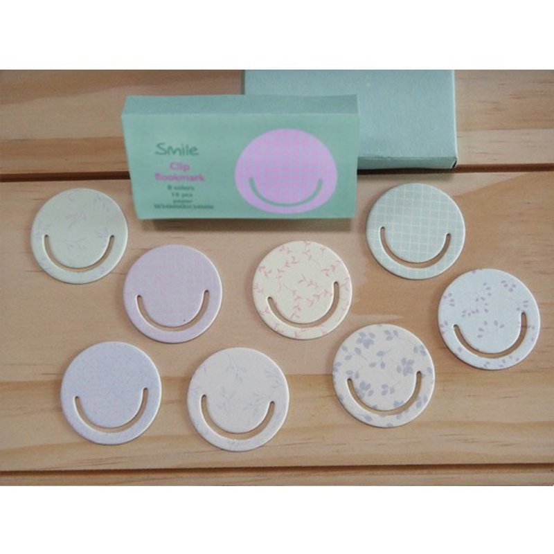 回纹针-微笑 - 书签 - 纸 多色