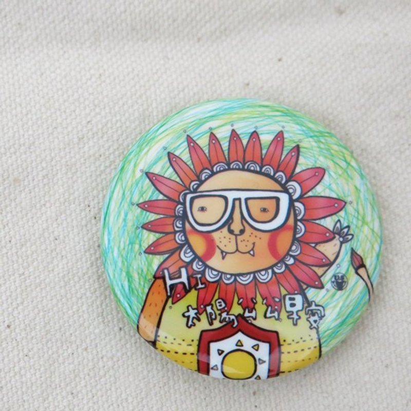 胸章·LULU 【太阳公公早安】 徽章 - 徽章/别针 - 其他金属 多色