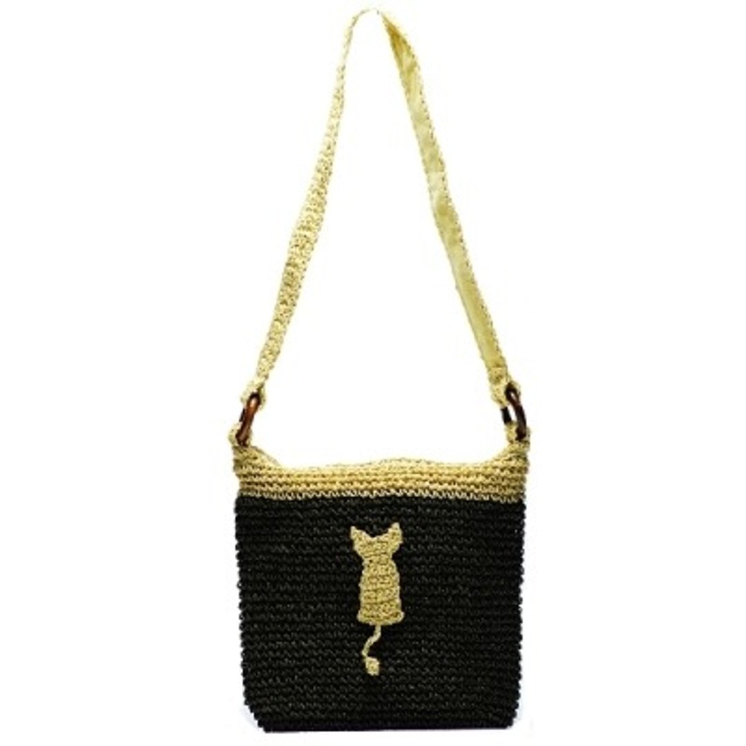 Noafamily,诺亚Summer Bags 爱心猫侧背手提袋_DG A590-DG - 侧背包/斜挎包 - 其他材质 多色