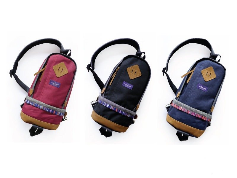 限时6折-火柴木设计 Matchwood Bilayer 民族风单肩后背包 蓝色 - 后背包/双肩包 - 其他材质 多色