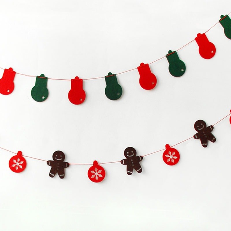 U-PICK原品生活 立体挂饰姜饼人彩灯 圣诞新年布置空中吊饰装饰 - 摆饰 - 其他材质 