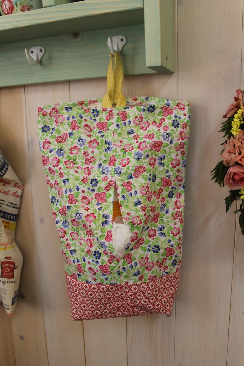 Oleta的手作杂货╭＊【Green Gate 繁花片片面纸套】丹麦厚棉布 - 摆饰 - 其他材质 绿色