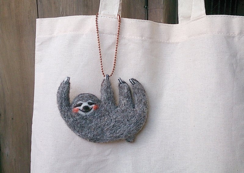 懒绵绵树懒羊毛毡 - 玩偶/公仔 - 羊毛 灰色