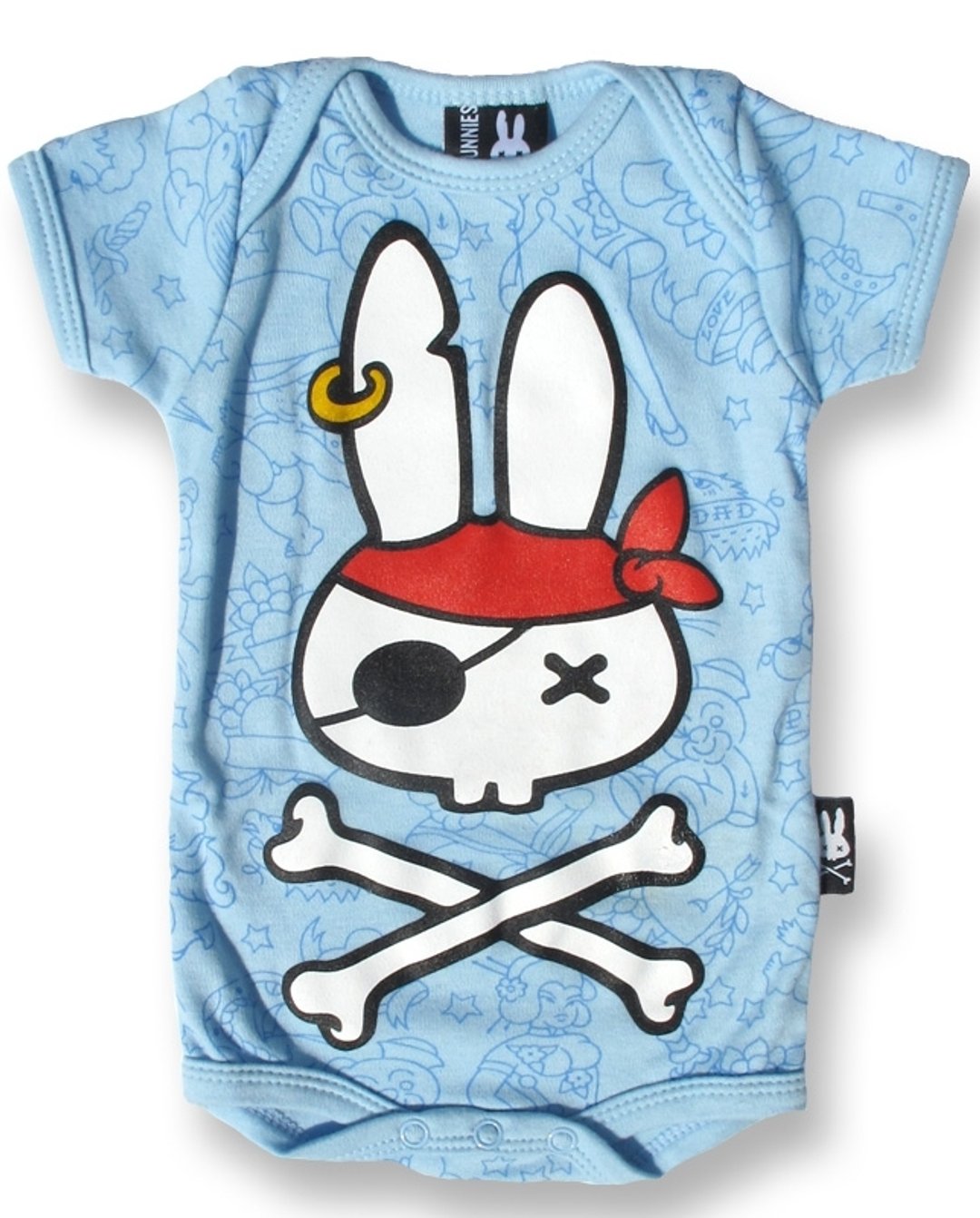 坏坏海盗兔 PIRATE BUNNY - 宝宝包屁衣 - 其他 - 棉 蓝色