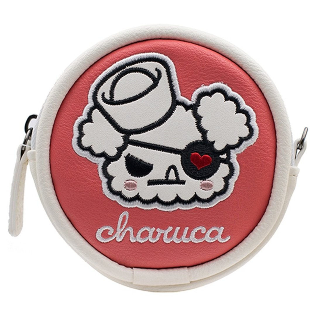 贵妇狗零钱包 圆型零钱包 Charuca Vargas 设计 生日礼物 - 零钱包 - 人造皮革 粉红色