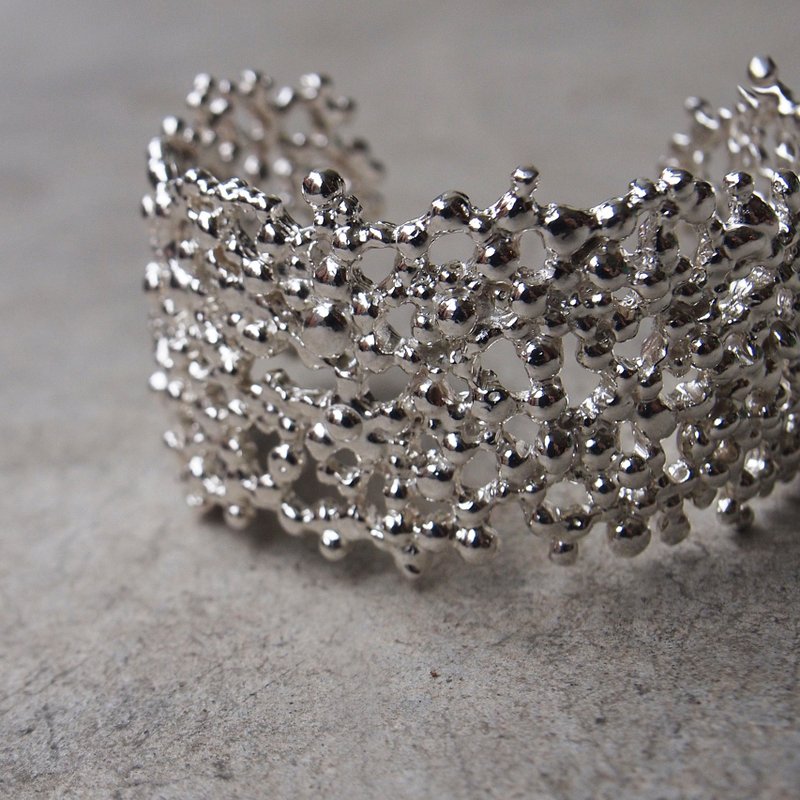 Mineral Specimens【点点手镯 #1-925】 - 手链/手环 - 其他金属 