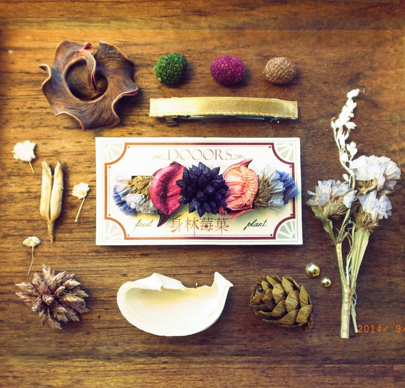 ↟梅酱塔可华兹糕点↟发夹 - 发饰 - 植物．花 多色