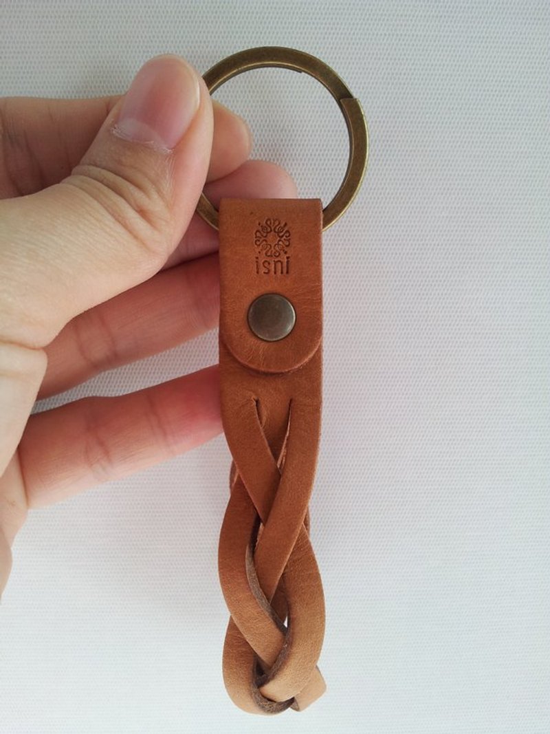 *isni手作り革专门店12周年 年中庆*Pinkoi 独享 手工编织钥匙圈 (已完售，感谢支持) - 其他 - 真皮 金色