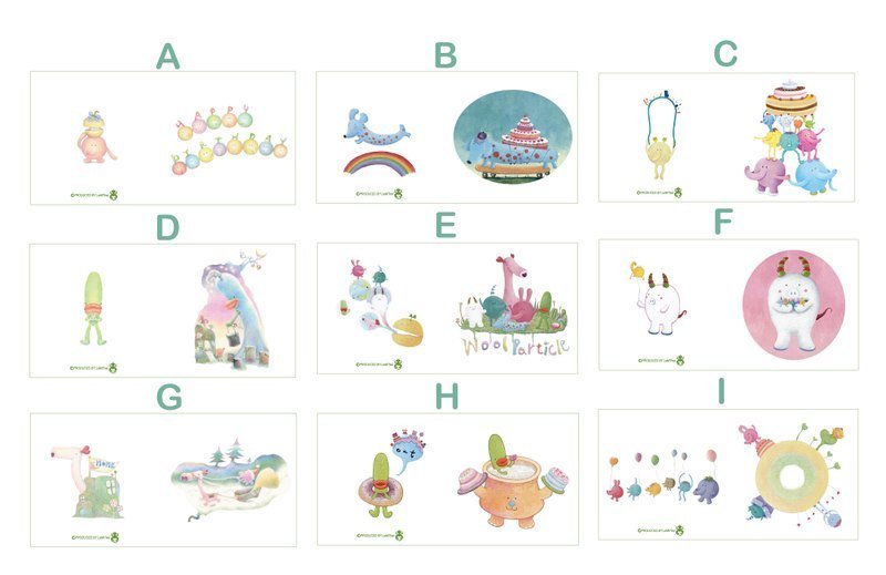 全套18款卡片 - 卡片/明信片 - 纸 多色