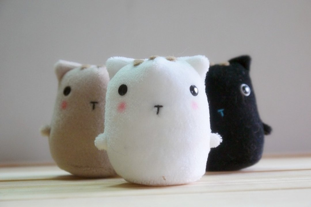 Bucute 吸管套 手指娃娃/生日礼物 首选/独家发售/手工制作/ - 玩偶/公仔 - 其他材质 白色