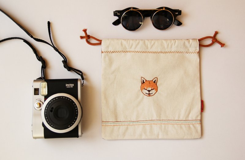 柴犬 束口小袋 - 其他 - 其他材质 橘色