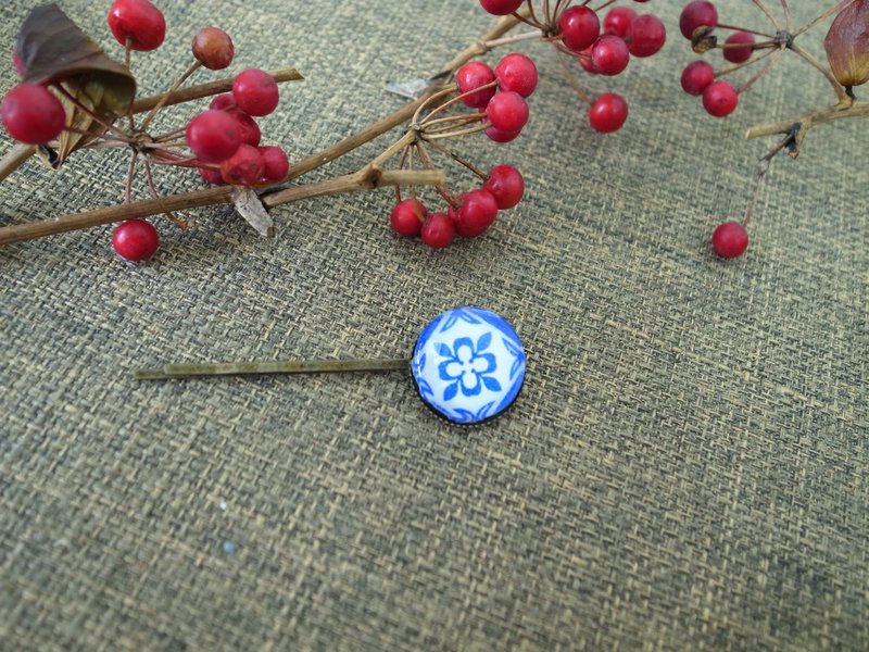 《田园系列》花砖发夹 - 发饰 - 其他金属 多色