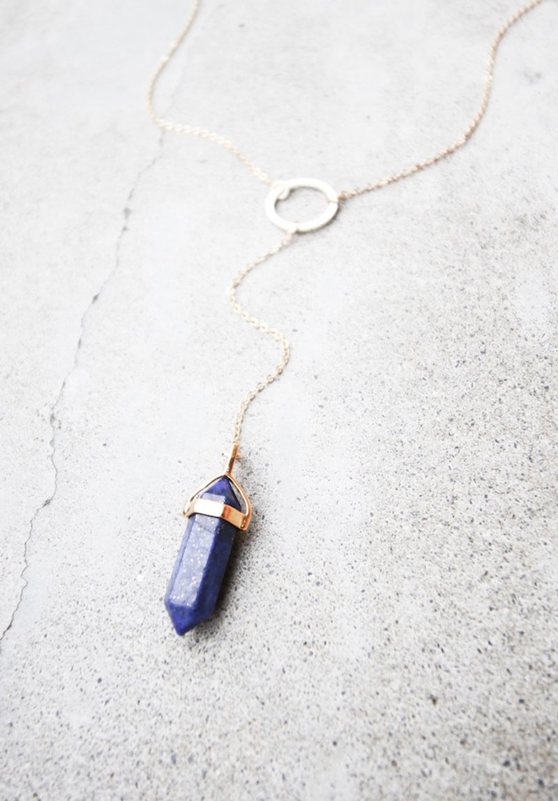 Kahonu 青金石原矿项链 | 天然石.矿石.原矿.限量手工.生日礼物.情人节礼物 - 项链 - 宝石 蓝色