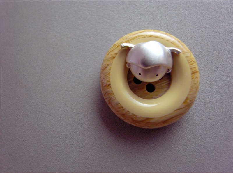 小辫子 · 娃娃头 | 纯银 耳针 耳环 | 1款是单1个喔 ! - 耳环/耳夹 - 银 灰色