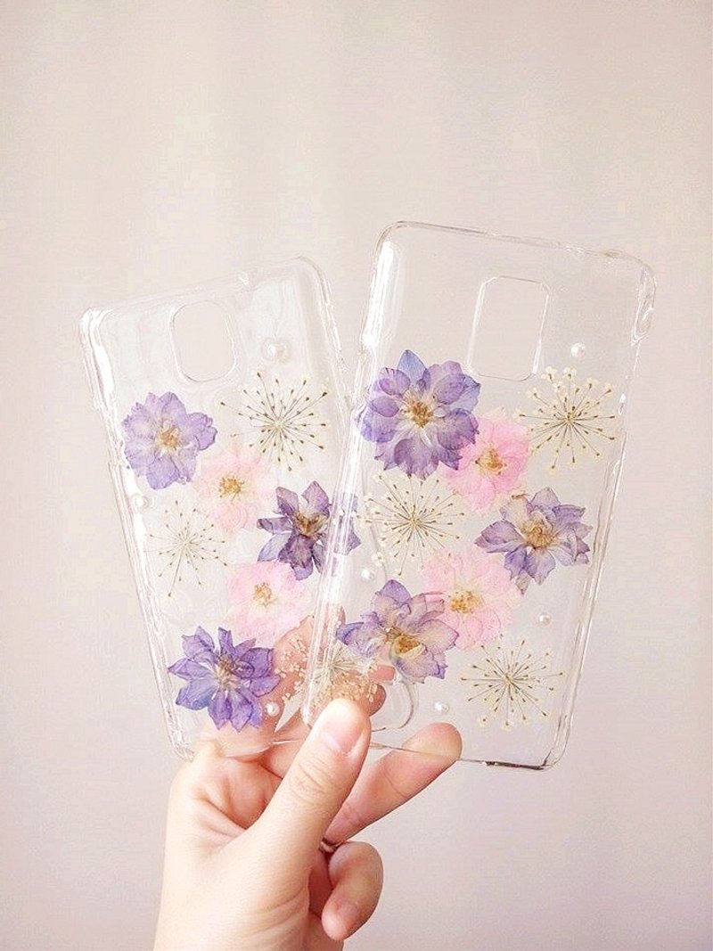 Tammy St. 冰花系列 浪漫紫粉气质押花 手机壳 保护壳 - 其他 - 塑料 紫色