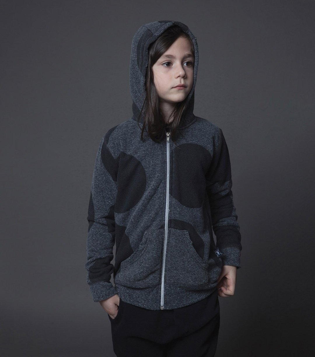2015秋冬潮牌NUNUNU 大圈圈连帽外套/circle zip hoodie - 其他 - 纸 灰色