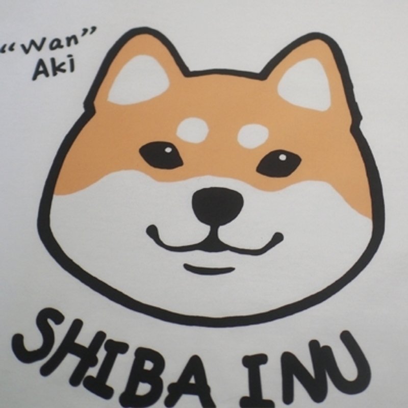 [倉屋]單頭大臉柴犬 标准脸柴 T恤 - 中性连帽卫衣/T 恤 - 其他材质 白色