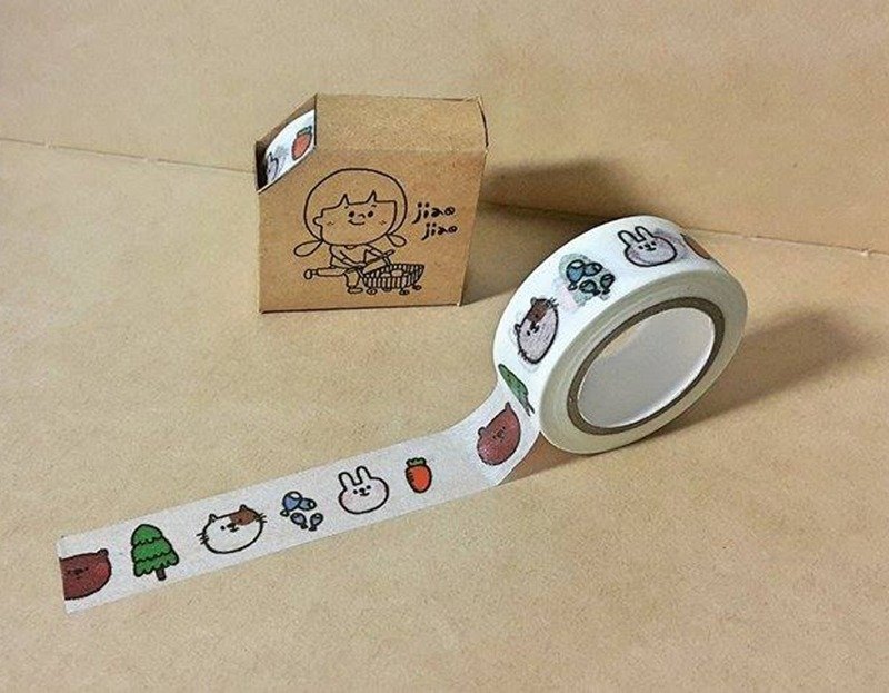 纸胶带 - my animals - 纸胶带 - 纸 白色