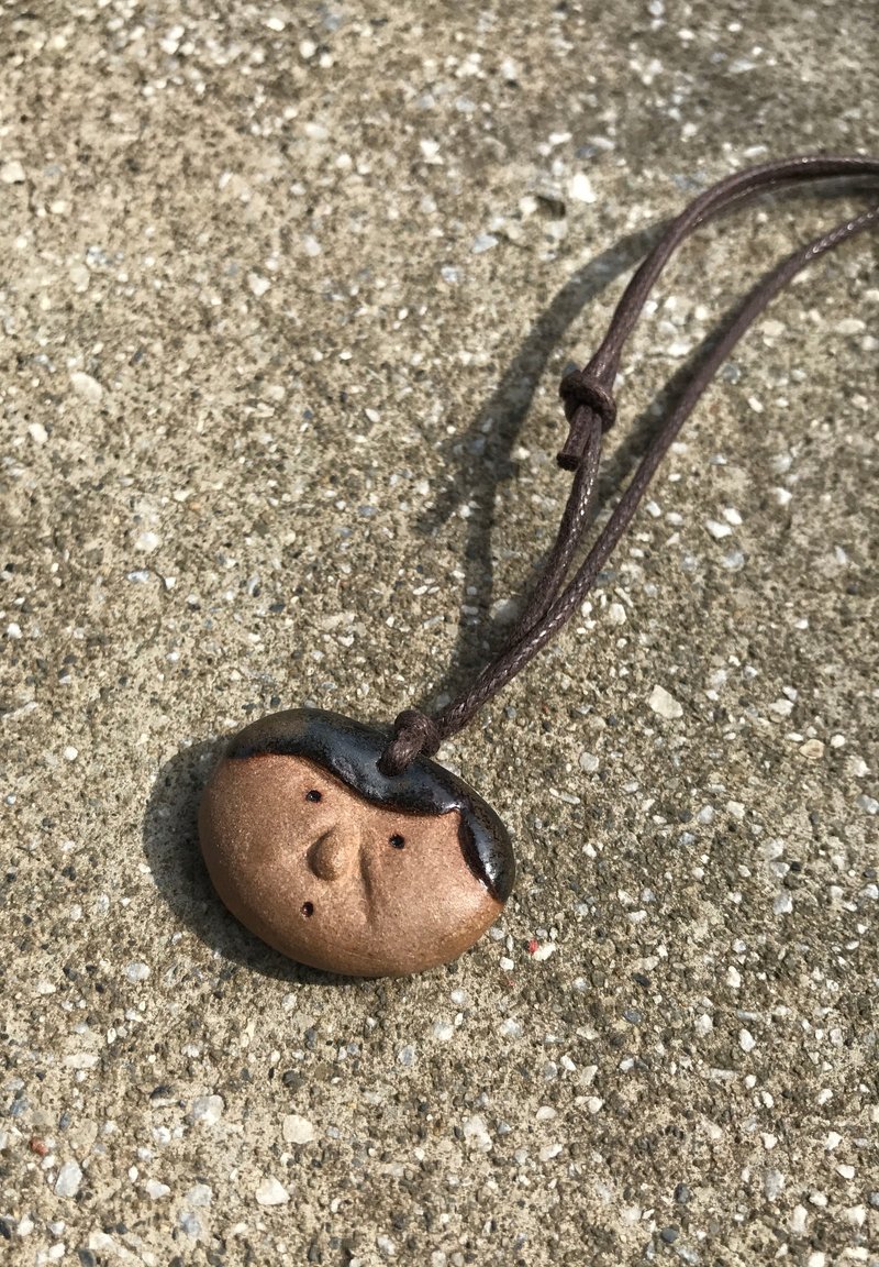 大众脸小陶链 - 项链 - 其他材质 卡其色