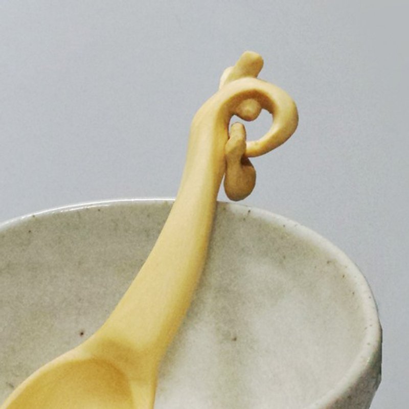 儿童趣味汤匙 - 木工/竹艺/纸艺 - 木头 橘色