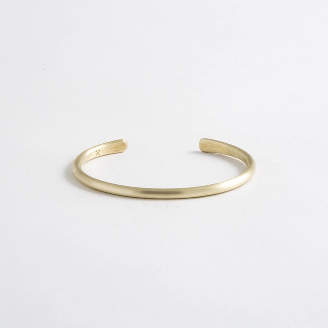 Studebaker Metals 手工锻造 Champion Cuff 黄铜(消光雾面)手环 - 手链/手环 - 铜/黄铜 黄色