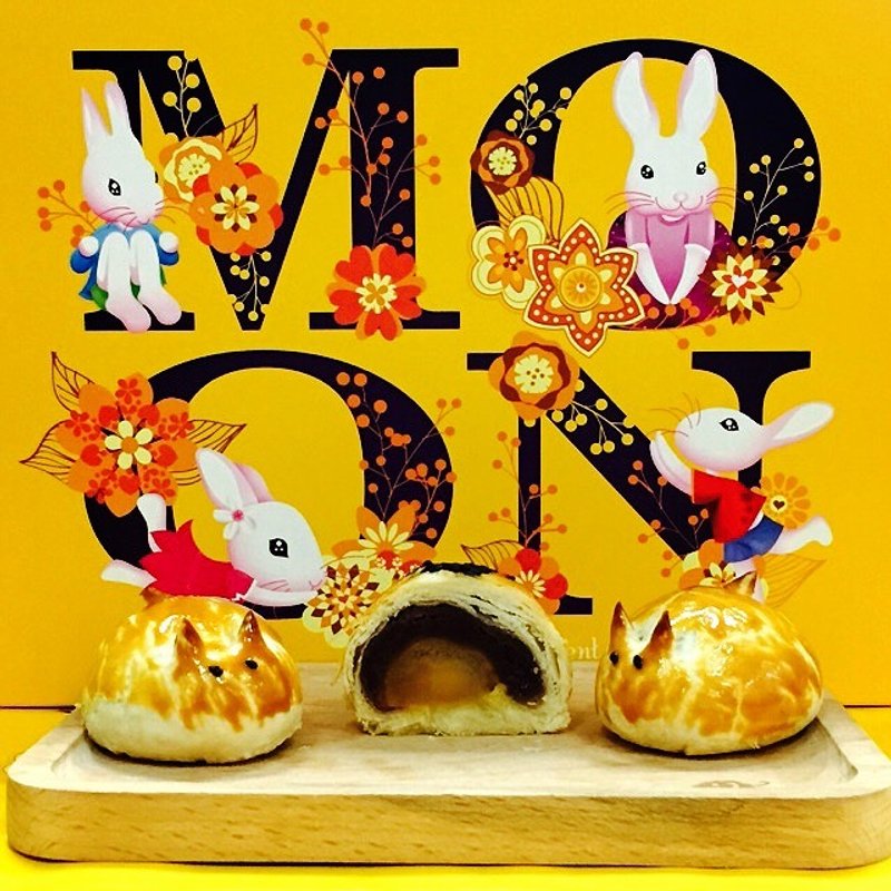 超可爱中秋礼盒组-12入装 - 蛋糕/甜点 - 新鲜食材 黄色