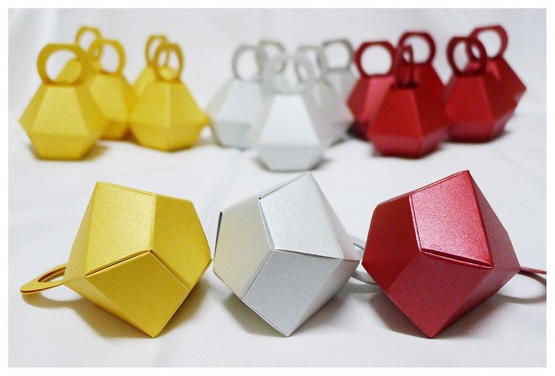 婚礼小物 送客礼品 / 钻戒喜糖盒 （欢迎婚纱 喜饼 异业合作） - 包装材料 - 纸 红色