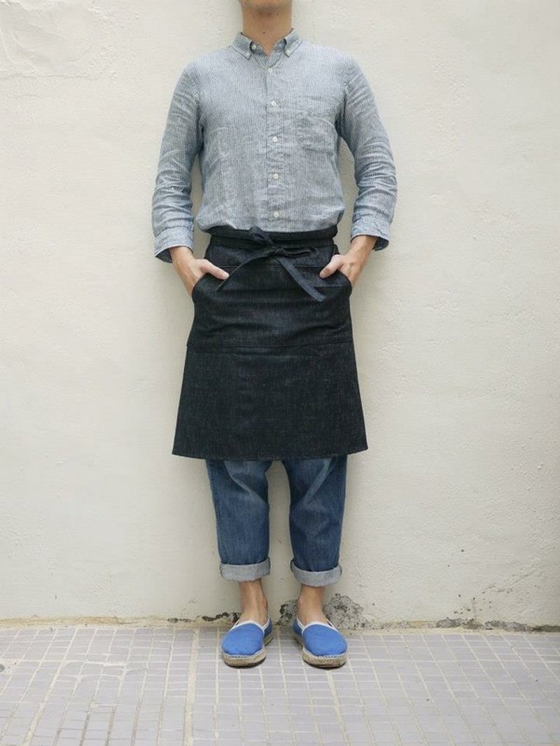 生活商社 牛仔布半身工作围裙 - 围裙 - 其他材质 黑色