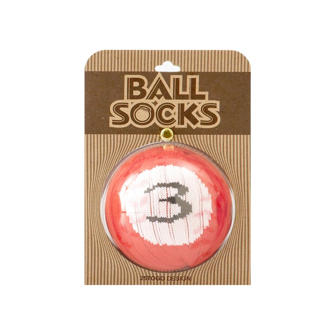 POOL BALL SOCKS 撞球袜3号球 - 袜子 - 棉 红色