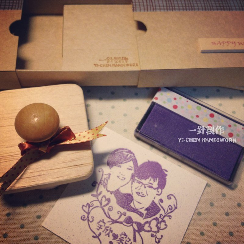 [婚礼订制手工章] 人物拟真版 - 其他 - 其他材质 