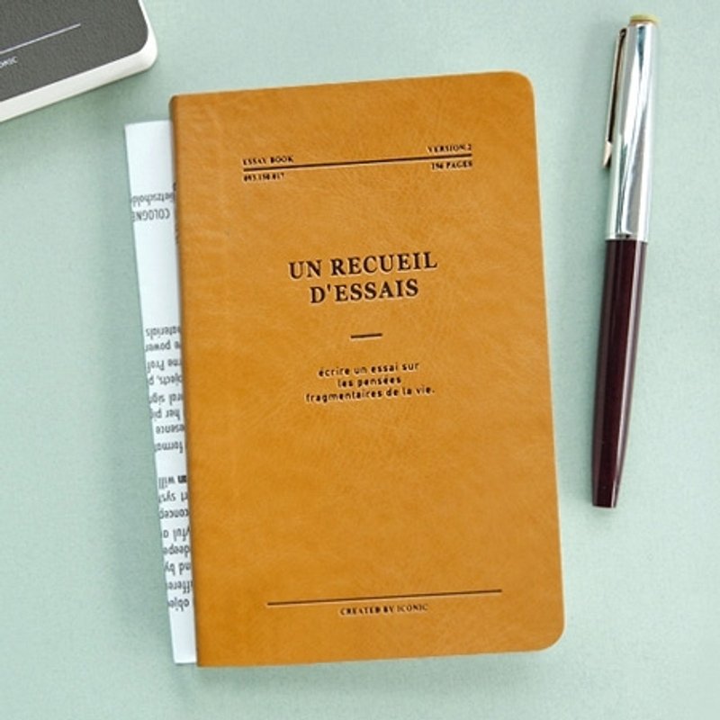 Dessin x Iconic-Dessais文学风记事本V2-芥末黄,ICO98821 - 笔记本/手帐 - 纸 黄色