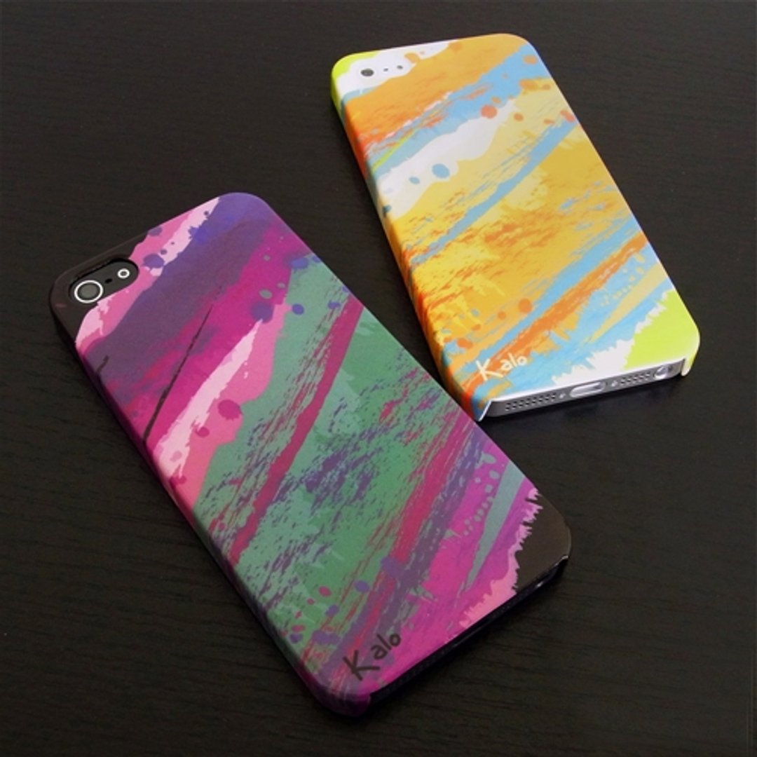 Kalo 卡乐创意 iPhoneSE/5/5S通用 泼画系列保护壳(紫色) - 手机壳/手机套 - 塑料 多色